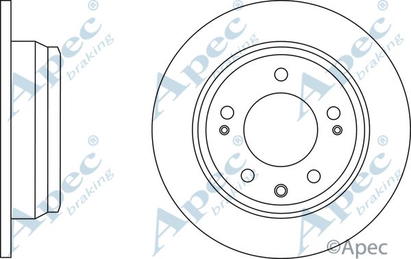 APEC BRAKING Тормозной диск DSK2672